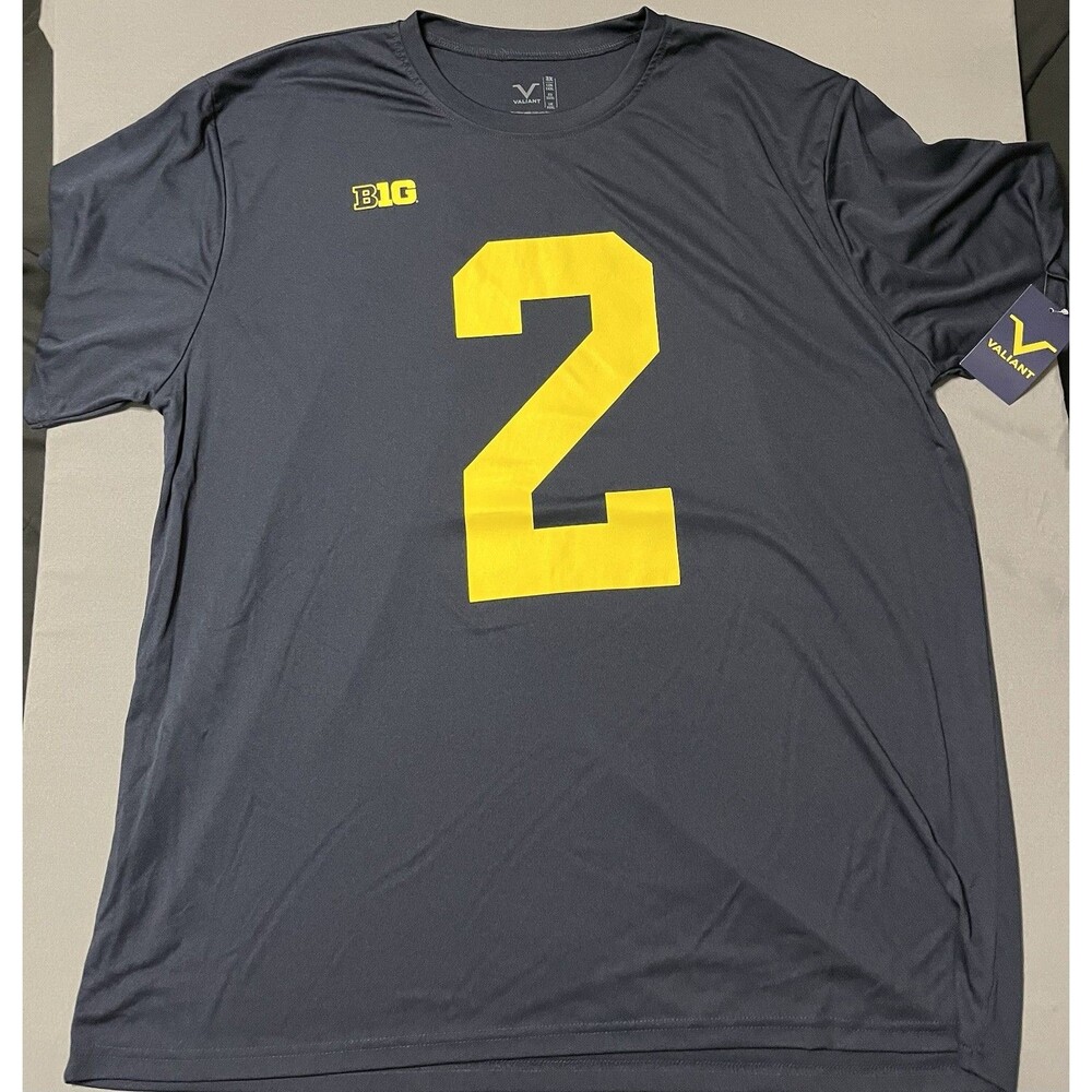 New Valiant Michigan Wolverines Men’s 3X Jersey Shirt Will Johnson 2 Blue